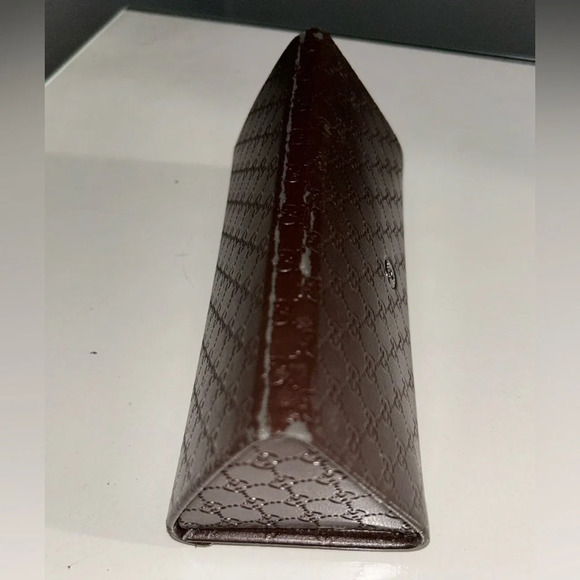 Gucci Guccissima Chocolate Brown Sunglasses Case Cardholder - Picture 13 of 16